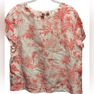 JOIE 100% Linen Blouse